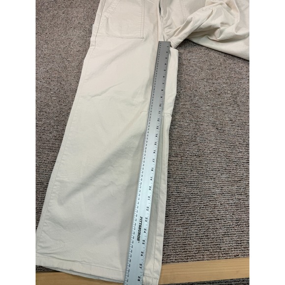 Banana Republic Womens Chino Parachute Pants 14 Beige Wide Leg Adjustable NWOT - Picture 13 of 15